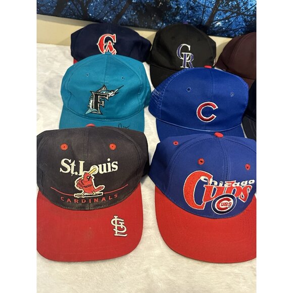 Vintage MLB Sports Hat Lot Of 12 - Picture 6 of 8